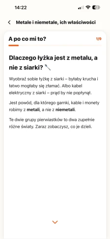 Karta A po co mi to? z lekcji Metale i niemetale: dlaczego łyżka jest z metalu, a nie z siarki
