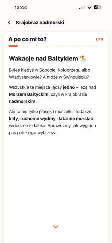 Karta A po co mi to? z lekcji Krajobraz nadmorski: wakacje nad Bałtykiem, klify, ruchome wydmy i latarnie morskie